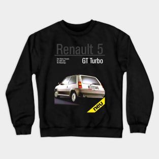 RENAULT 5 TURBO - German brochure Crewneck Sweatshirt